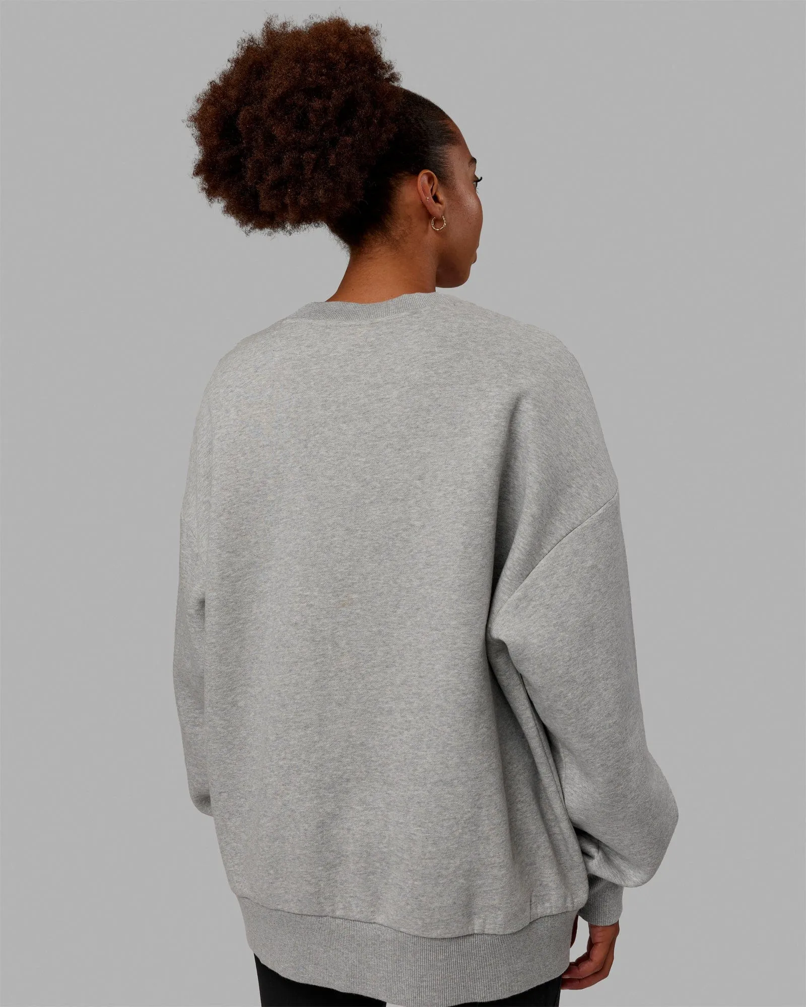 MVP Oversized Sweater - Lt Grey Marl