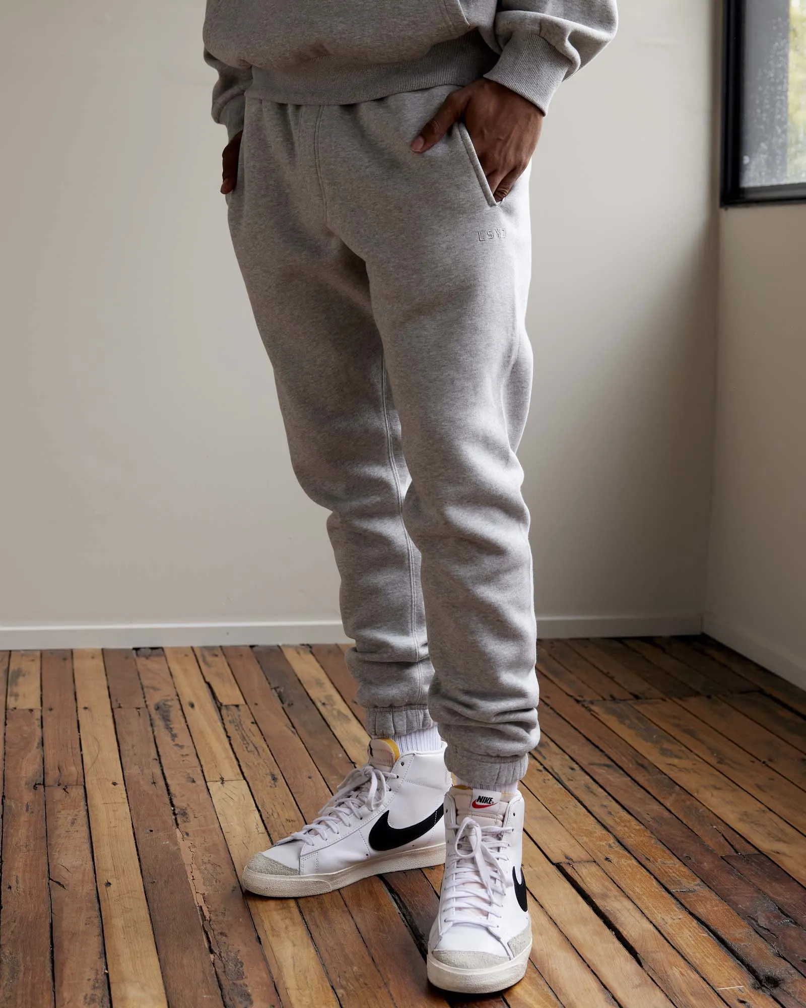 MVP Track Pant - Lt Grey Marl
