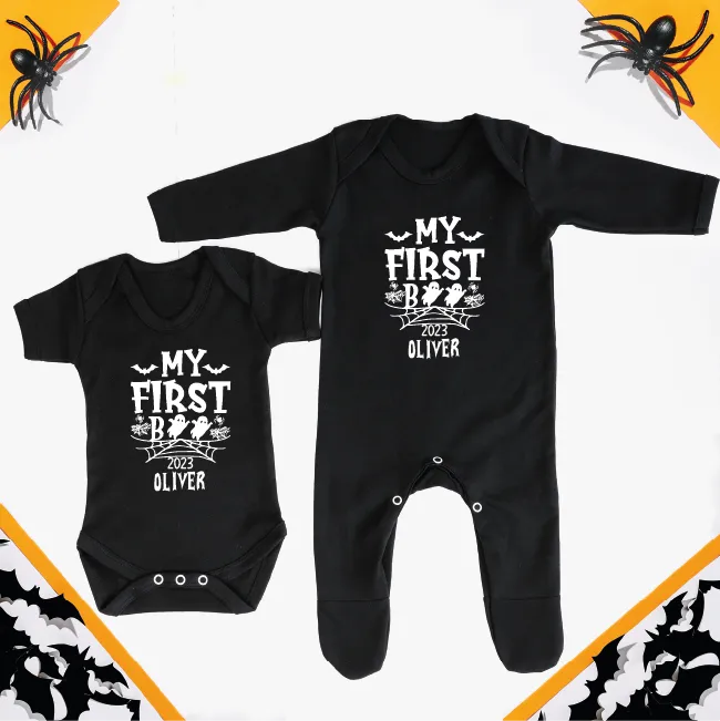 My First BOO Baby bodysuit sleepsuit