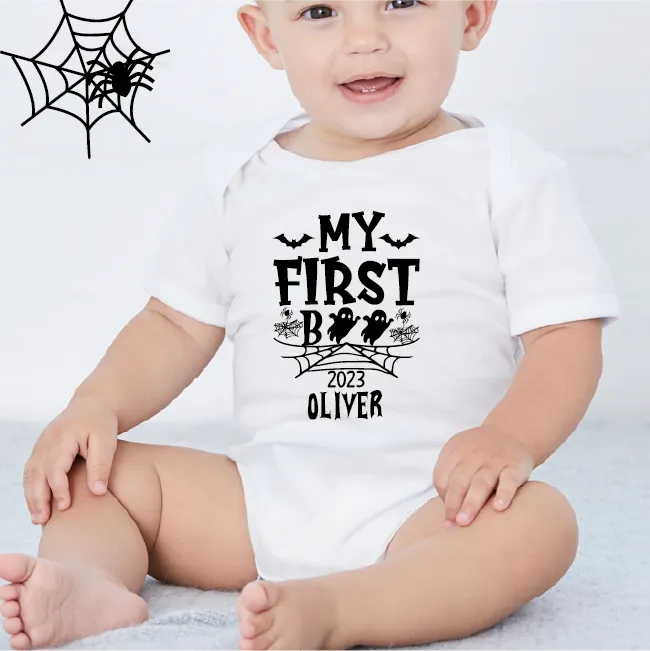 My First BOO Baby bodysuit sleepsuit