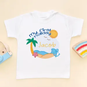 My First Holiday Personalised T Shirt