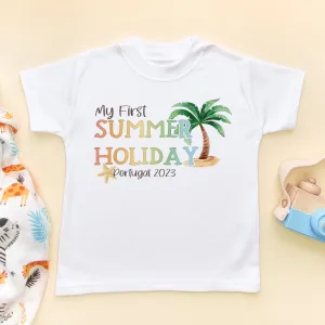 My First Summer Holiday Personalised Toddler & Kids T Shirt