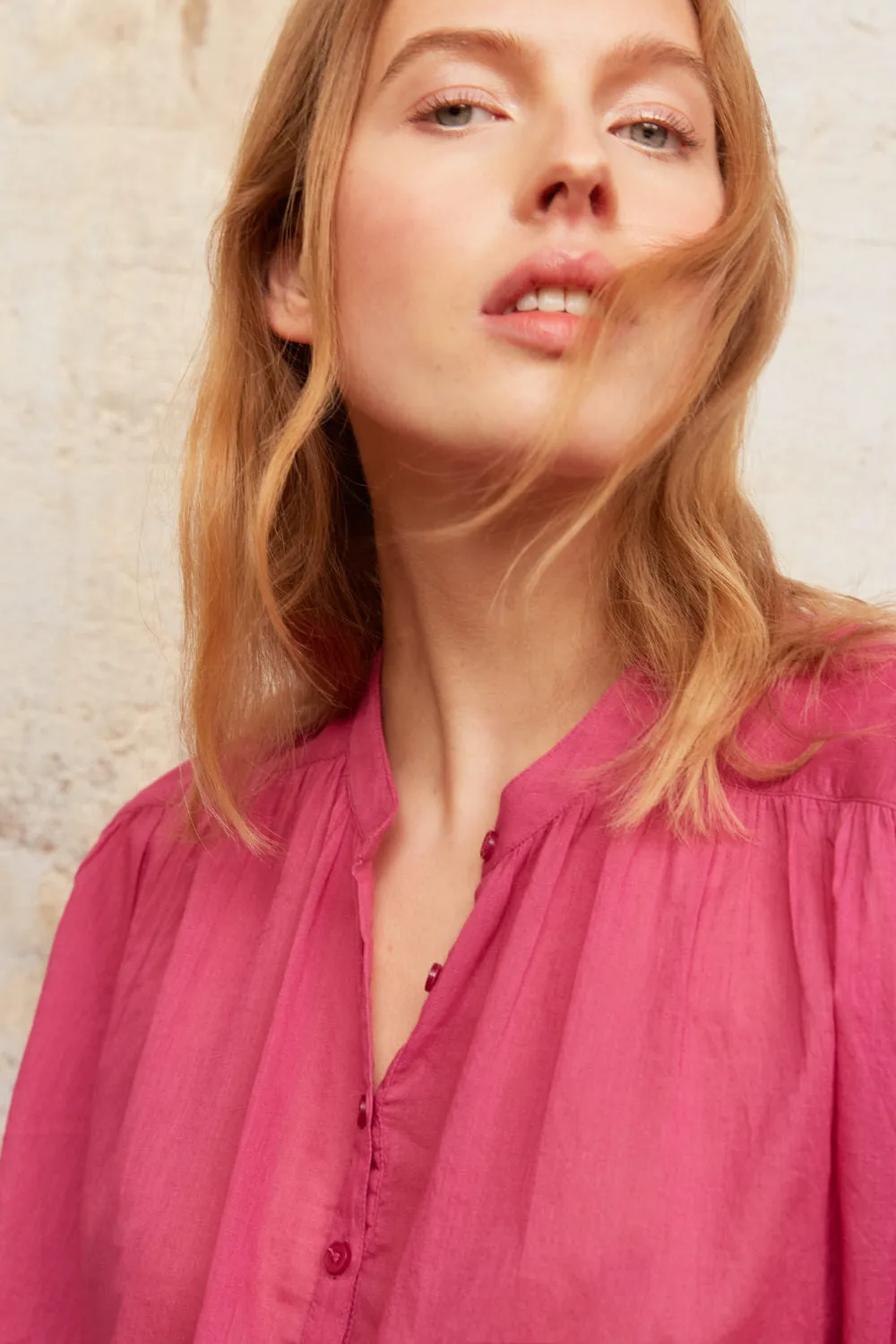 NAHEL OVERSIZED COTTON BLOUSE