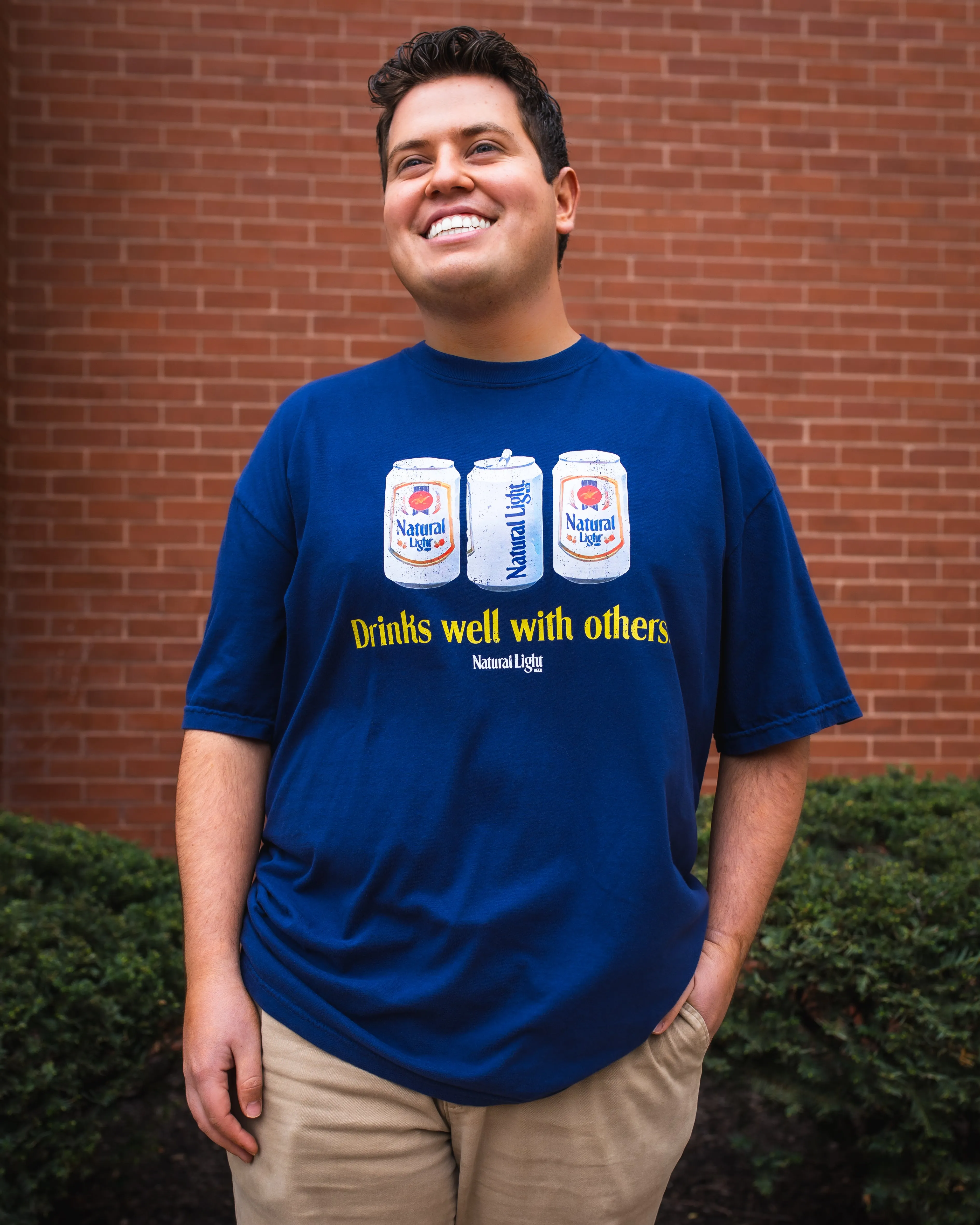 Natural Light Drinks Well With Others T-Shirt