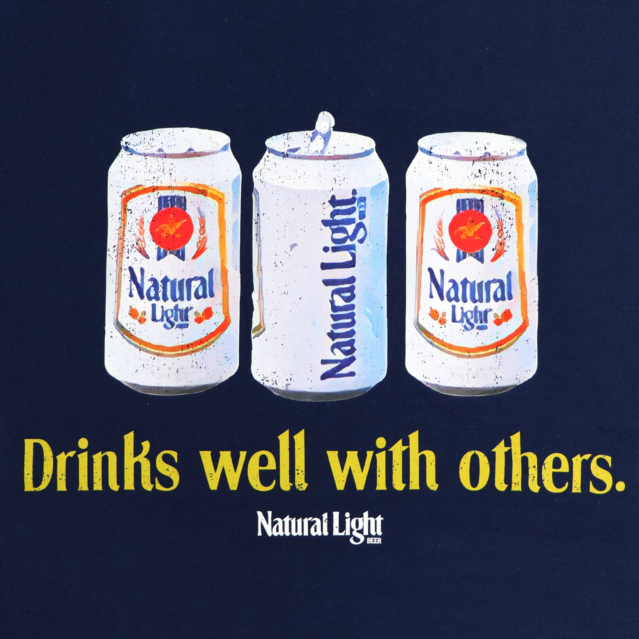 Natural Light Drinks Well With Others T-Shirt