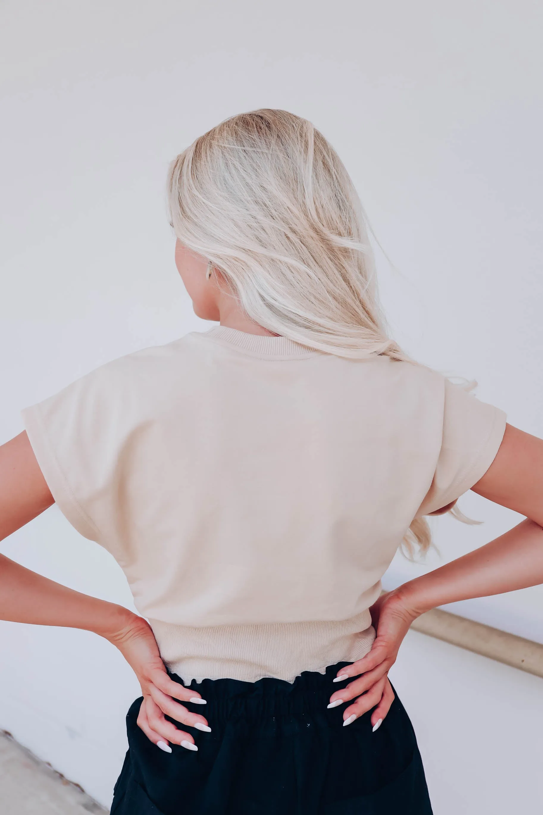 Naturally Sweet Crop Top - Taupe