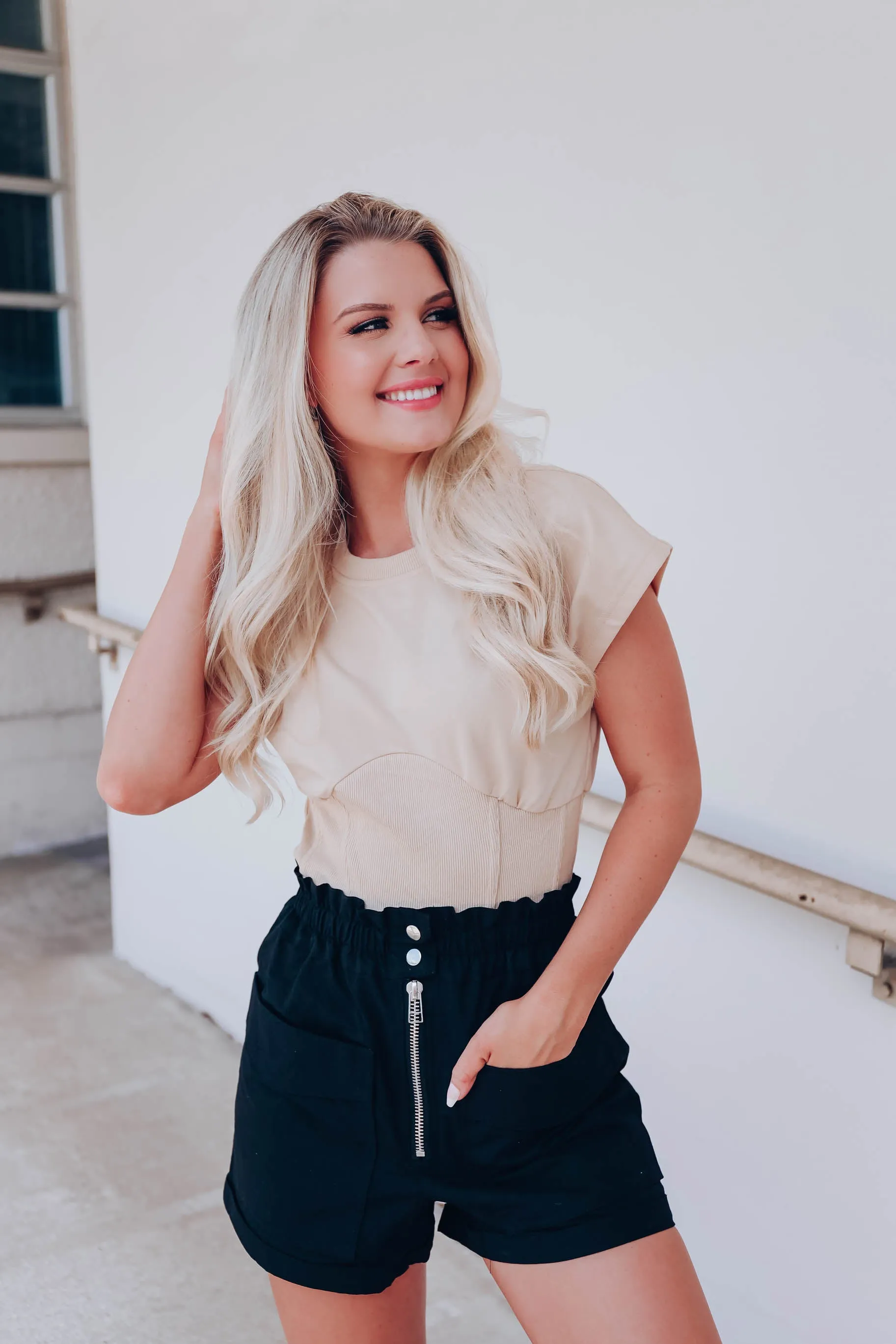 Naturally Sweet Crop Top - Taupe