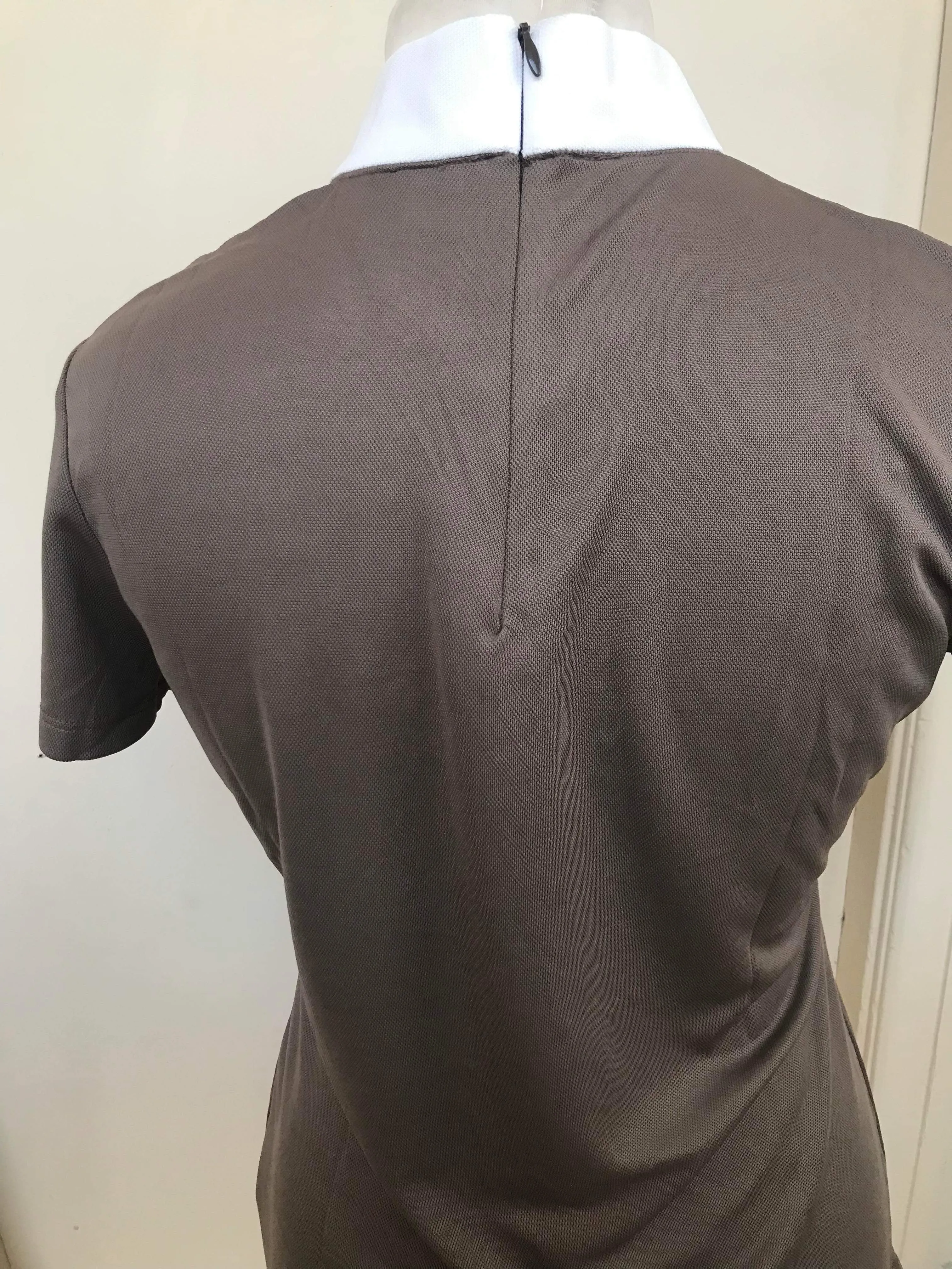 New equitheme mocha shirts with pleated bling collar FREE POSTAGE*