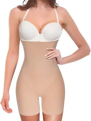 New Nebility Women Waist Trainer Shapewear Tummy Control Body Shaper Shorts Hi-Waist Butt Lifter Thigh Slimmer, Sz XL/2X!