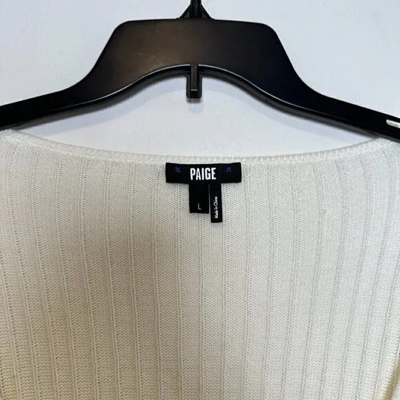 NEW PAIGE Europa Ribbed Sweater Size L