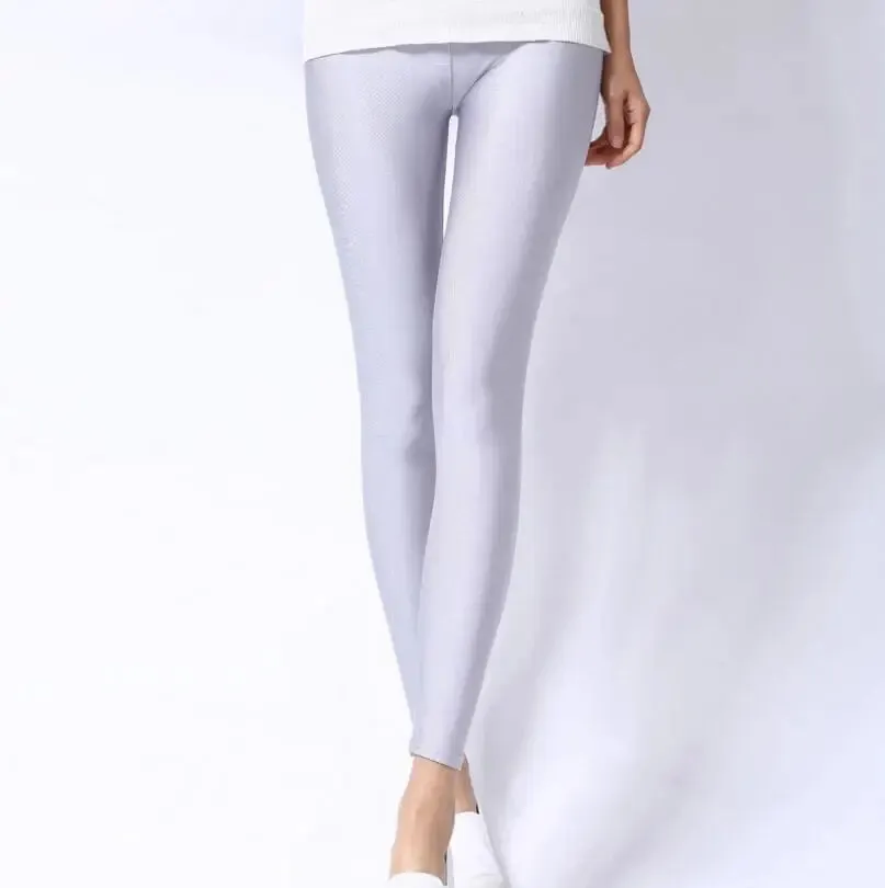 New Solid Candy Neon Womens Leggings Pants   Plus Sizes