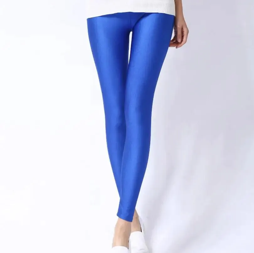 New Solid Candy Neon Womens Leggings Pants   Plus Sizes