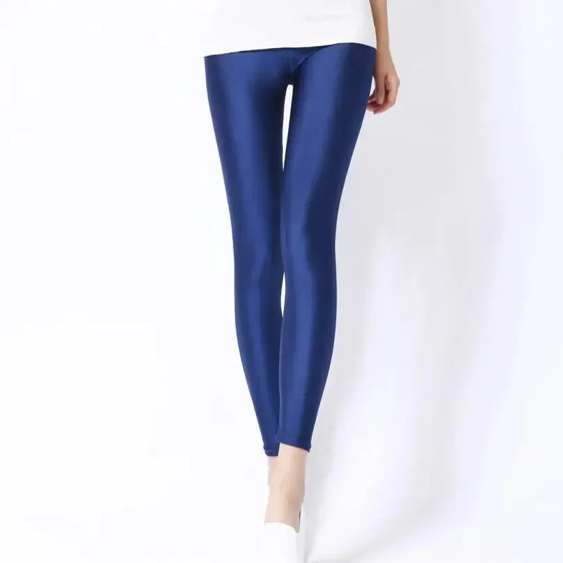 New Solid Candy Neon Womens Leggings Pants   Plus Sizes