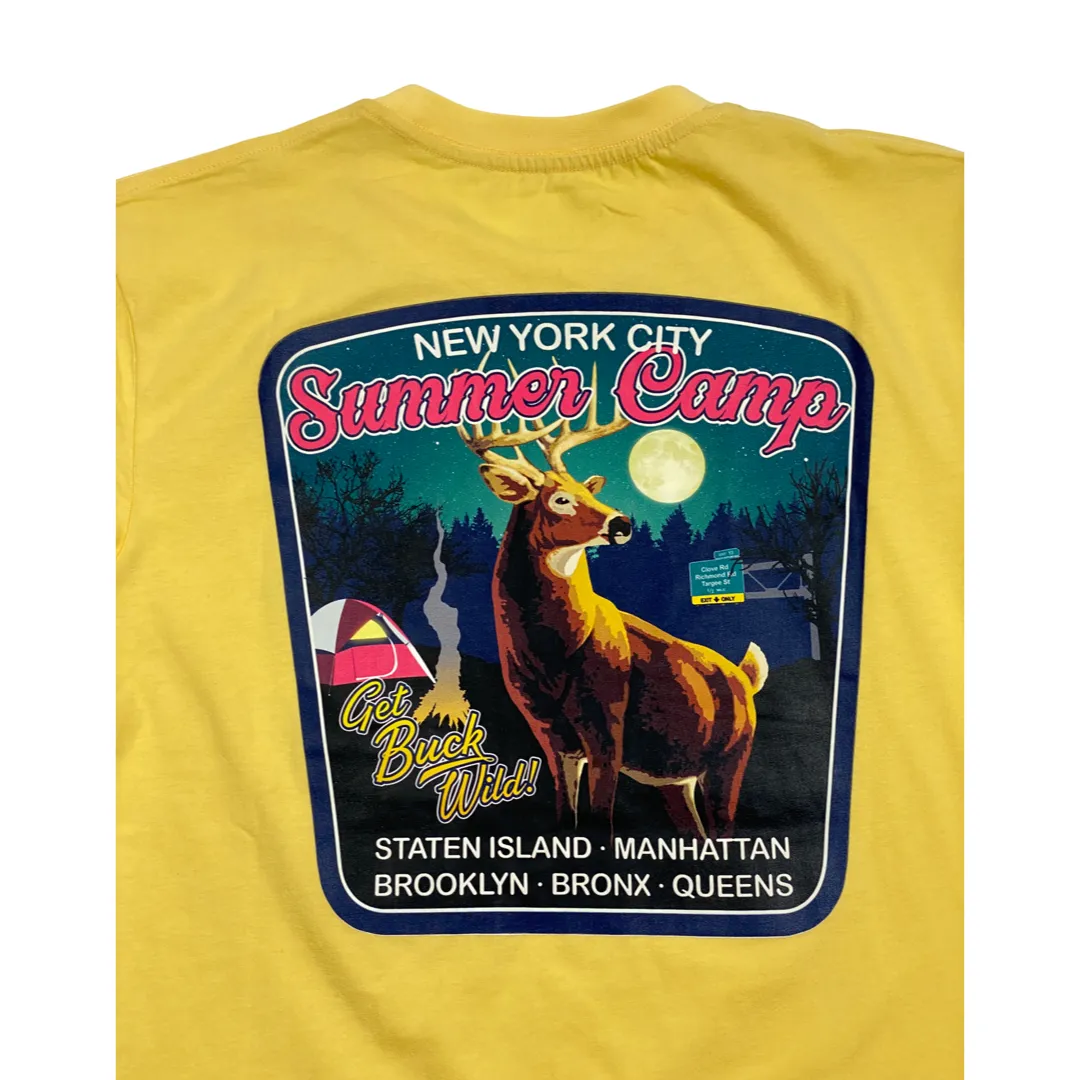 New York City Summer Camp T Shirt - Lemon