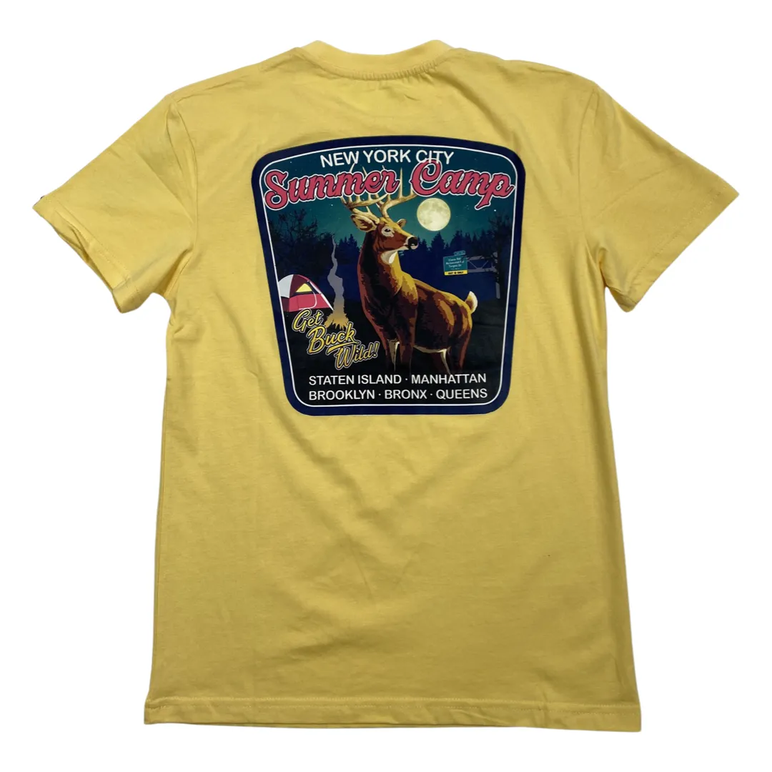 New York City Summer Camp T Shirt - Lemon