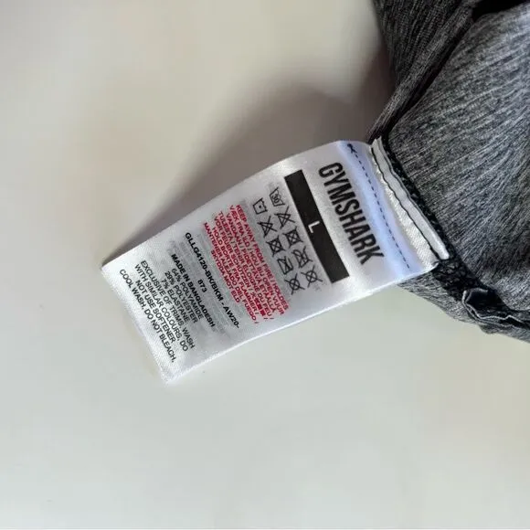 New NWT Gymshark High Waist Ombré Grey Black Seamless Workout Gym Biker Shorts