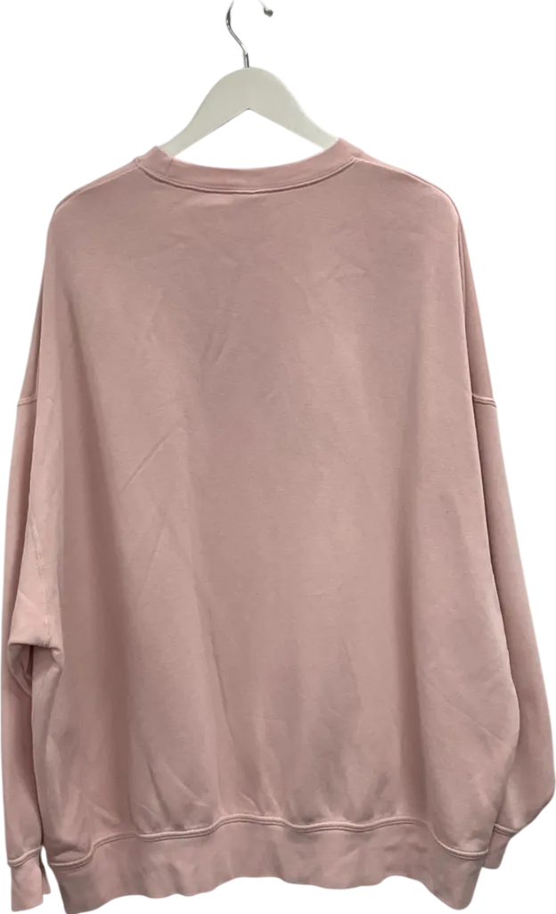 Nike Pink Oversized Sweater UK L