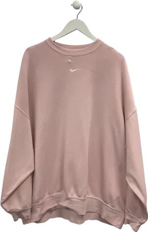 Nike Pink Oversized Sweater UK L