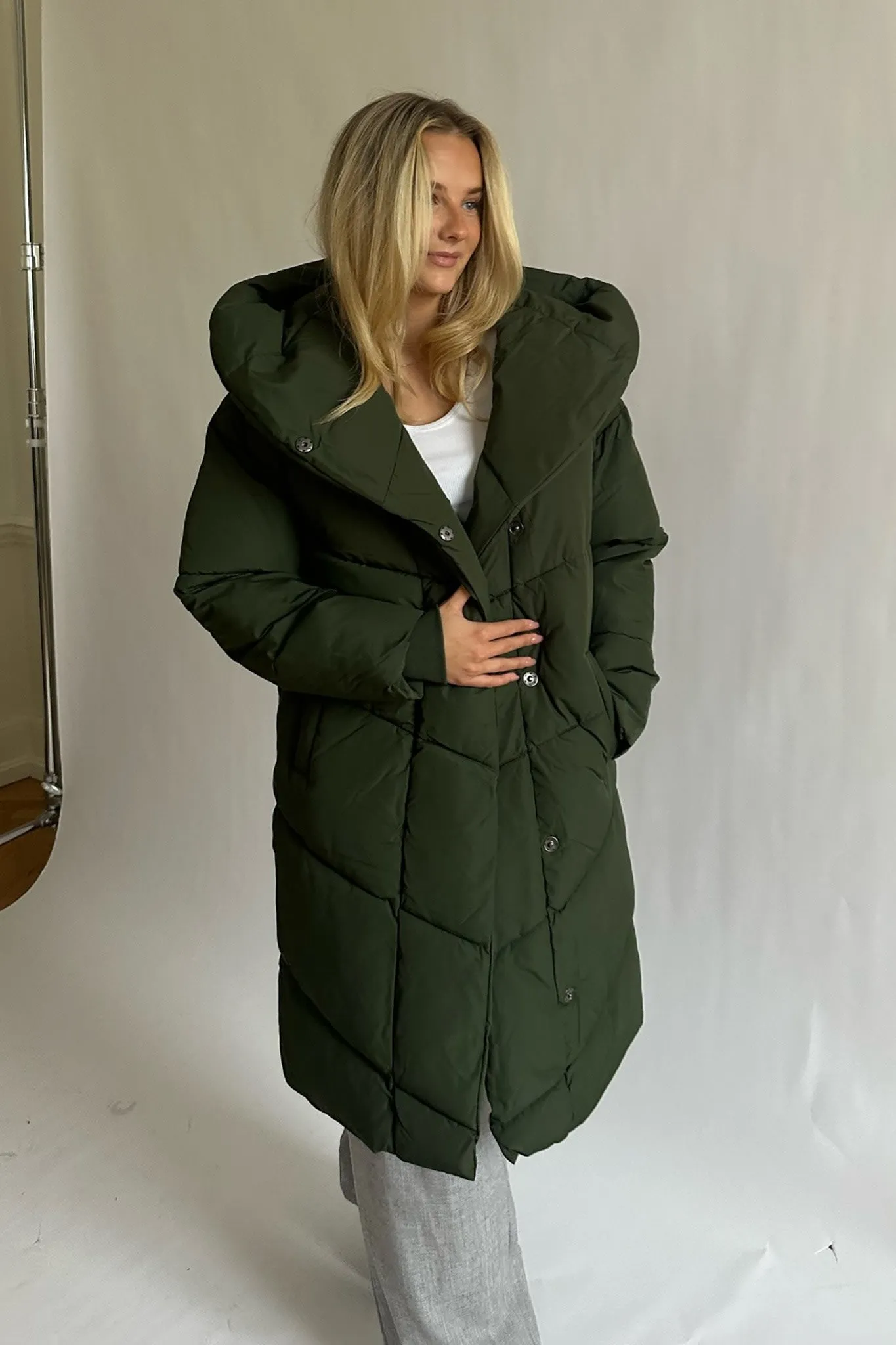 NMNew Tally Jakke - Mørkegrøn