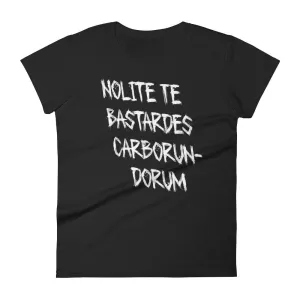 Nolite Te Bastardes Fitted short sleeve t-shirt