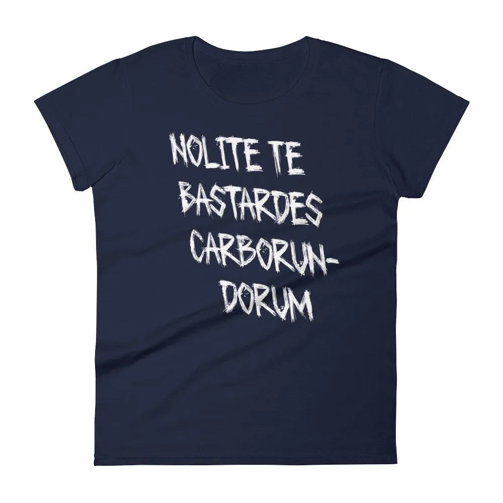 Nolite Te Bastardes Fitted short sleeve t-shirt