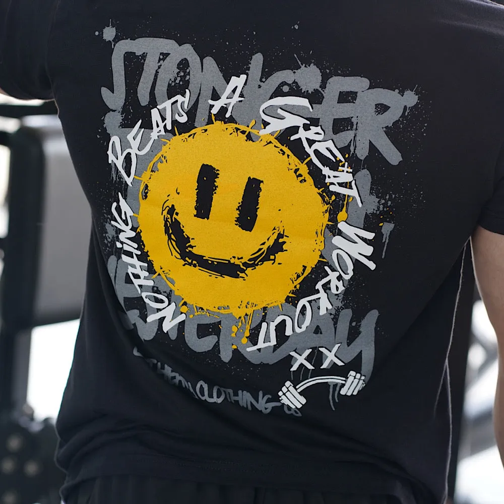 NOTHING BEATS A GREAT WORKOUT T-SHIRT - BLACK