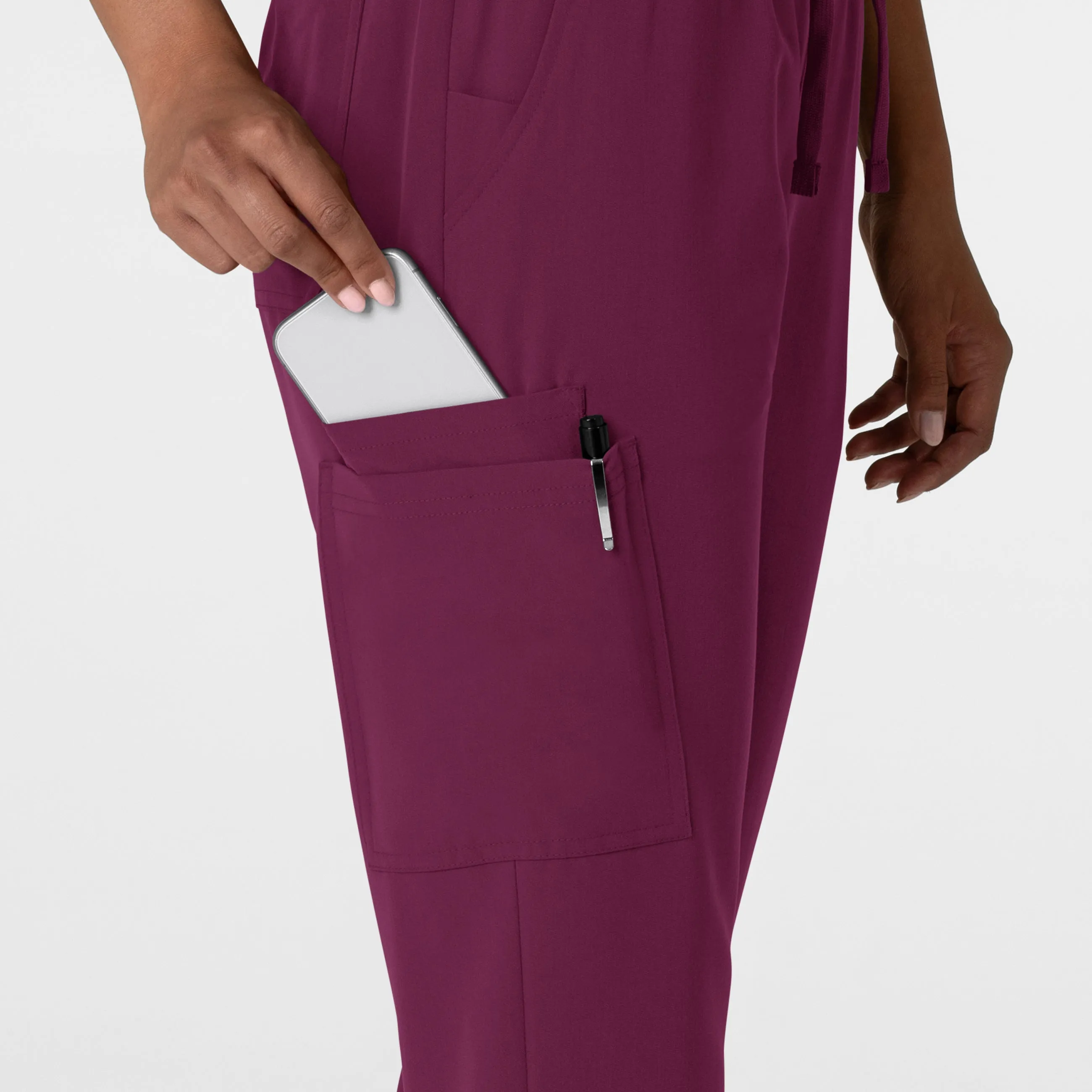 Nova 5132 Jogger Utility Scrub Pants Wine