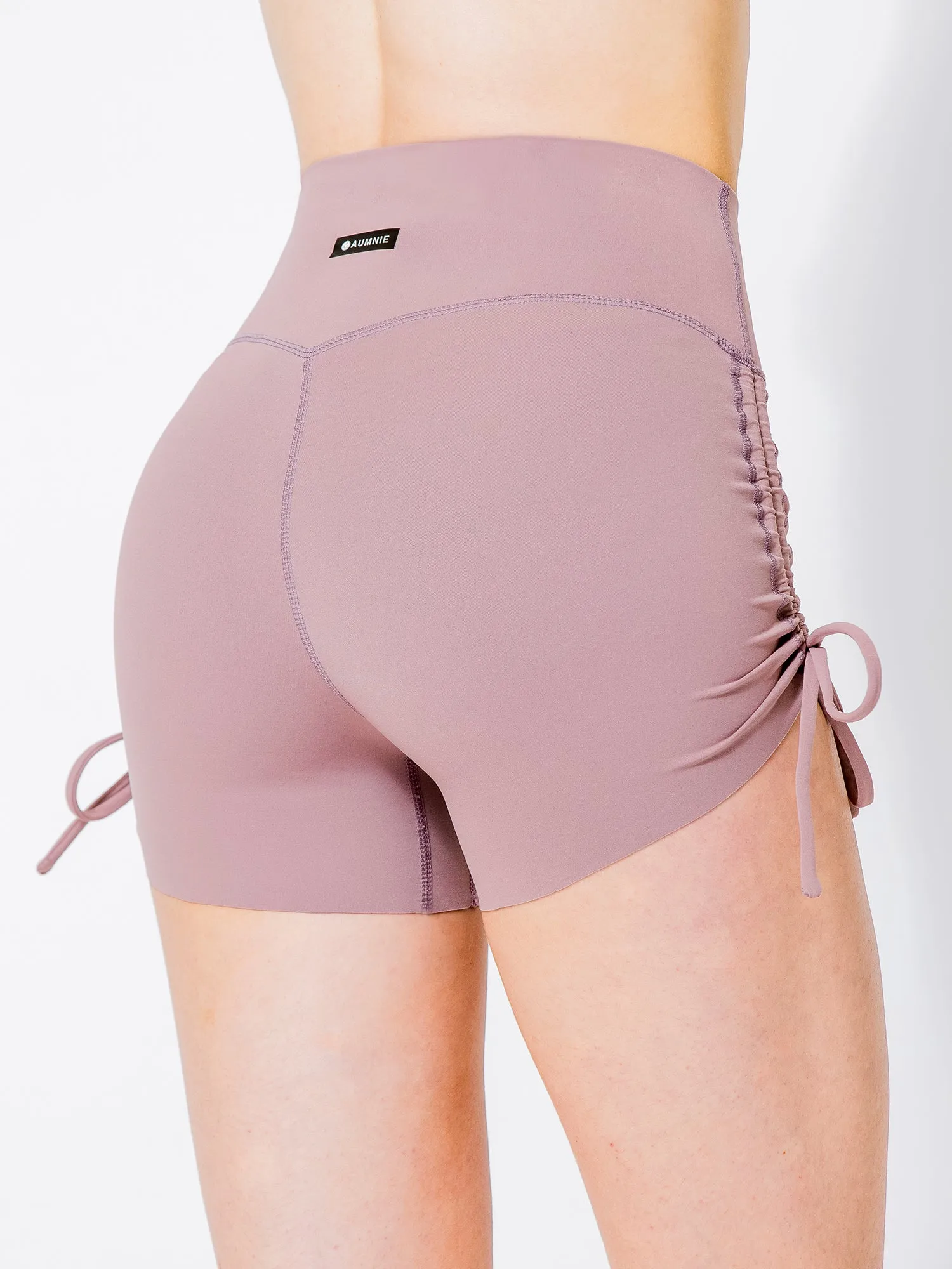 NUDE SHAPE HOT YOGA SHORTS, ASH MAUVE