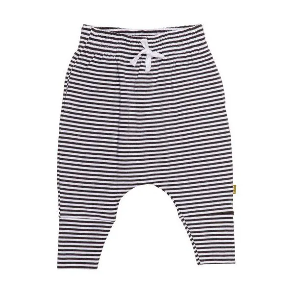 Nui Organics Kaka Pant - Charcoal Stripe