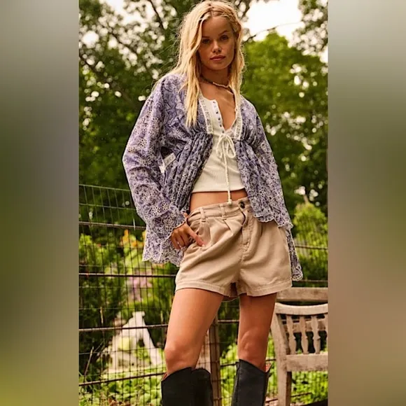 NWT Free People Billie Chino Shorts