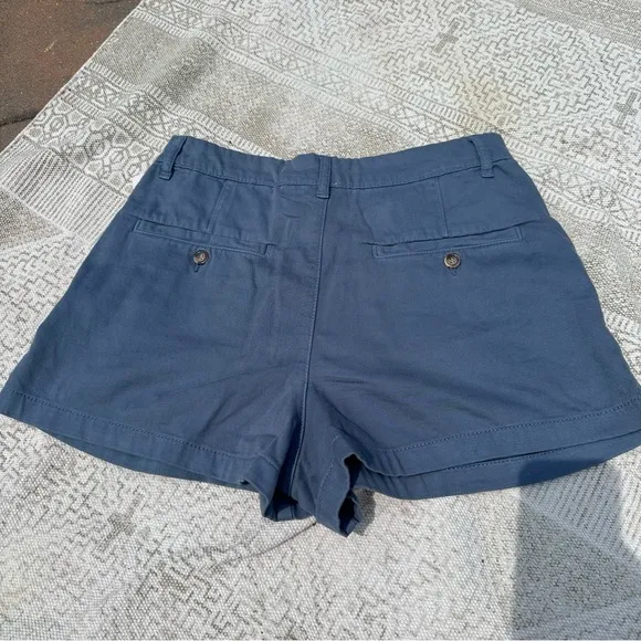 NWT Free People Blue Billie Chino Shorts. Tailored cut.