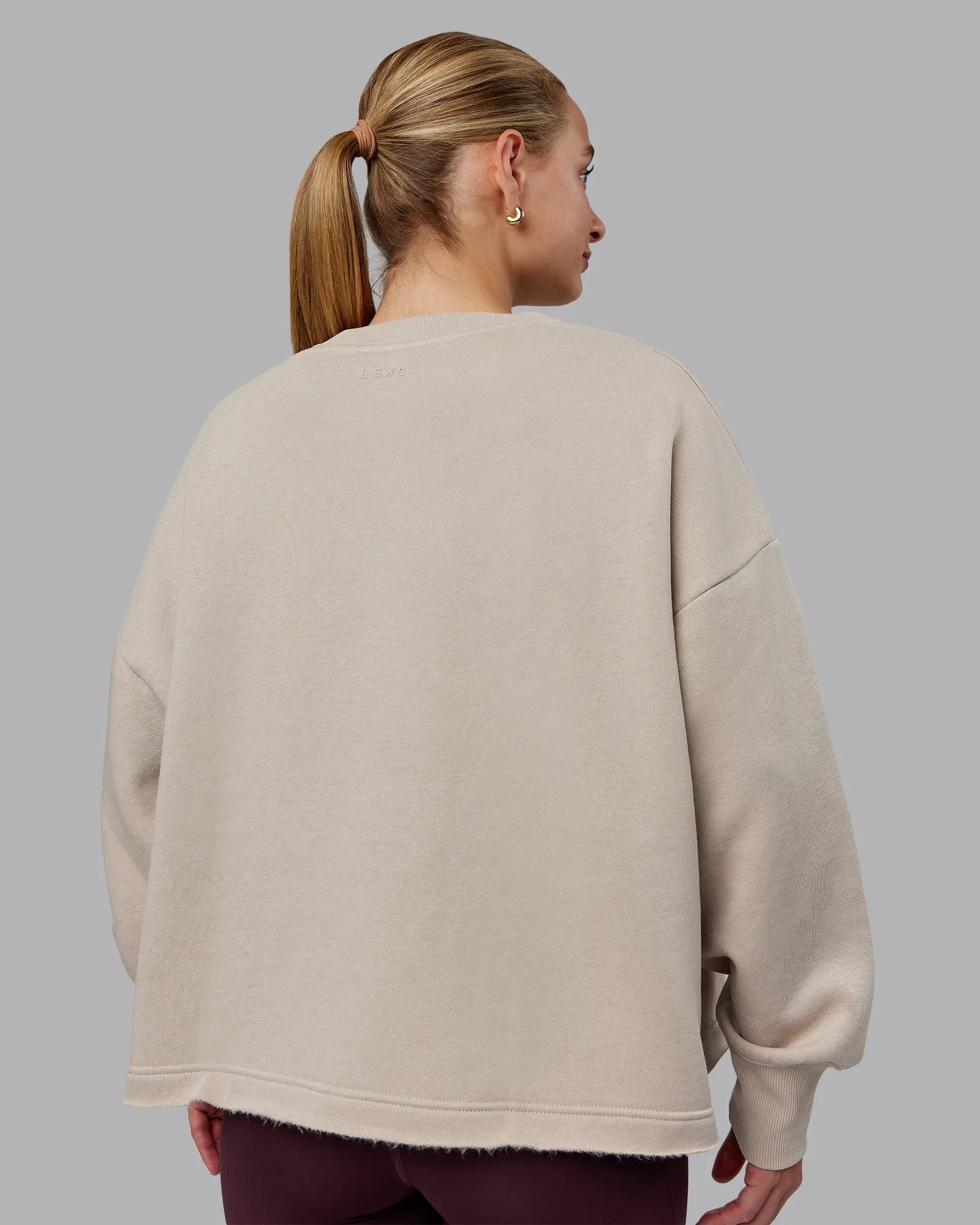 Oasis Cropped Sweater - Shale Beige
