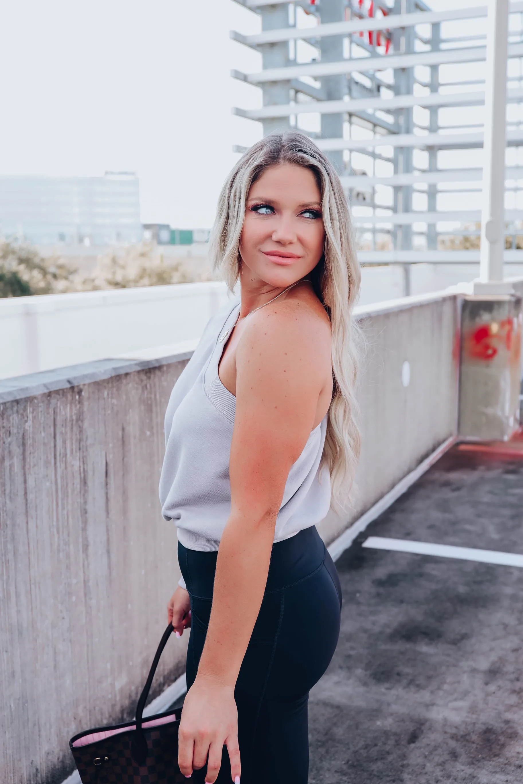 Odyssey One Shoulder Sweat Shirt - Gray
