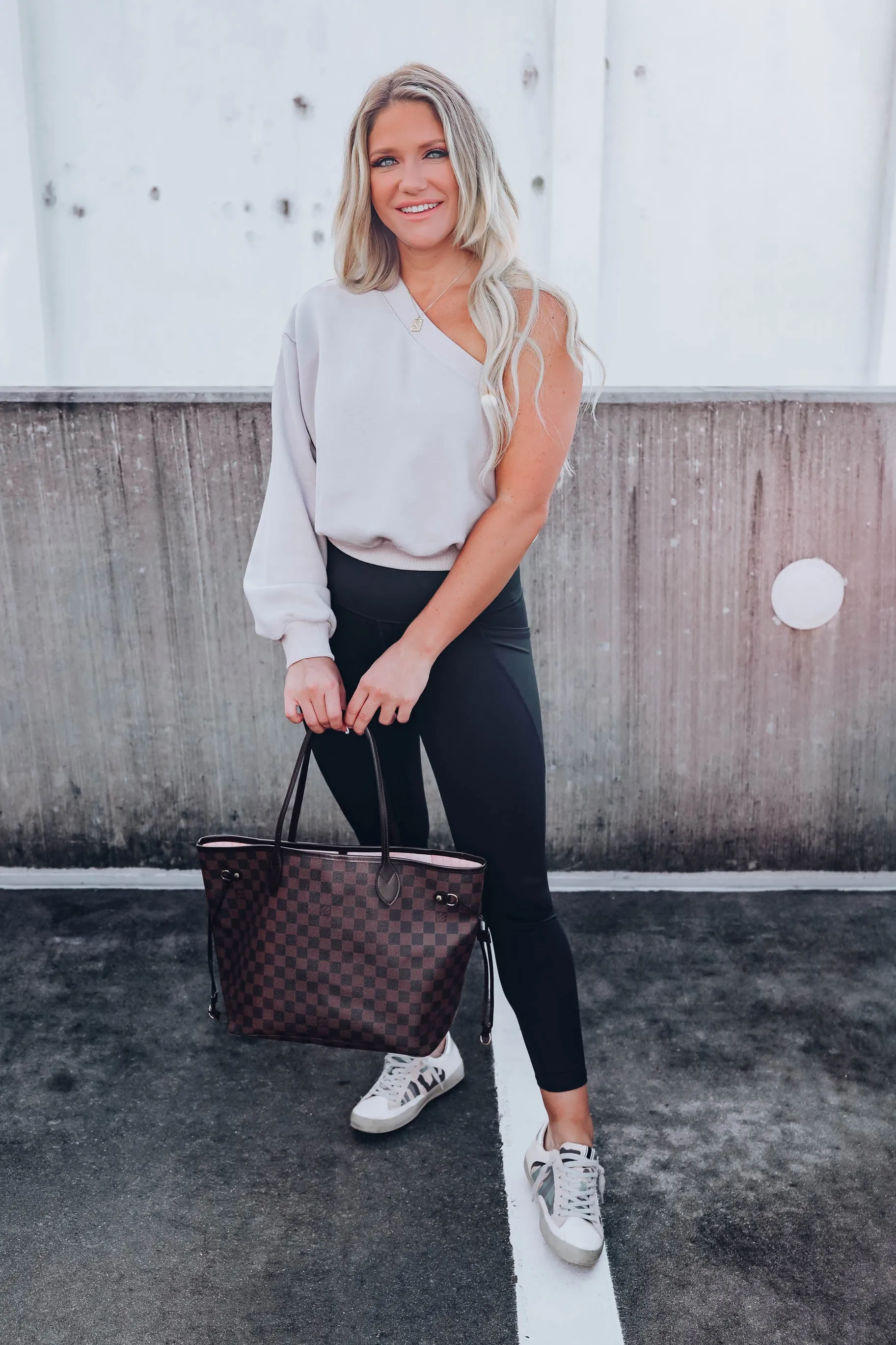 Odyssey One Shoulder Sweat Shirt - Gray
