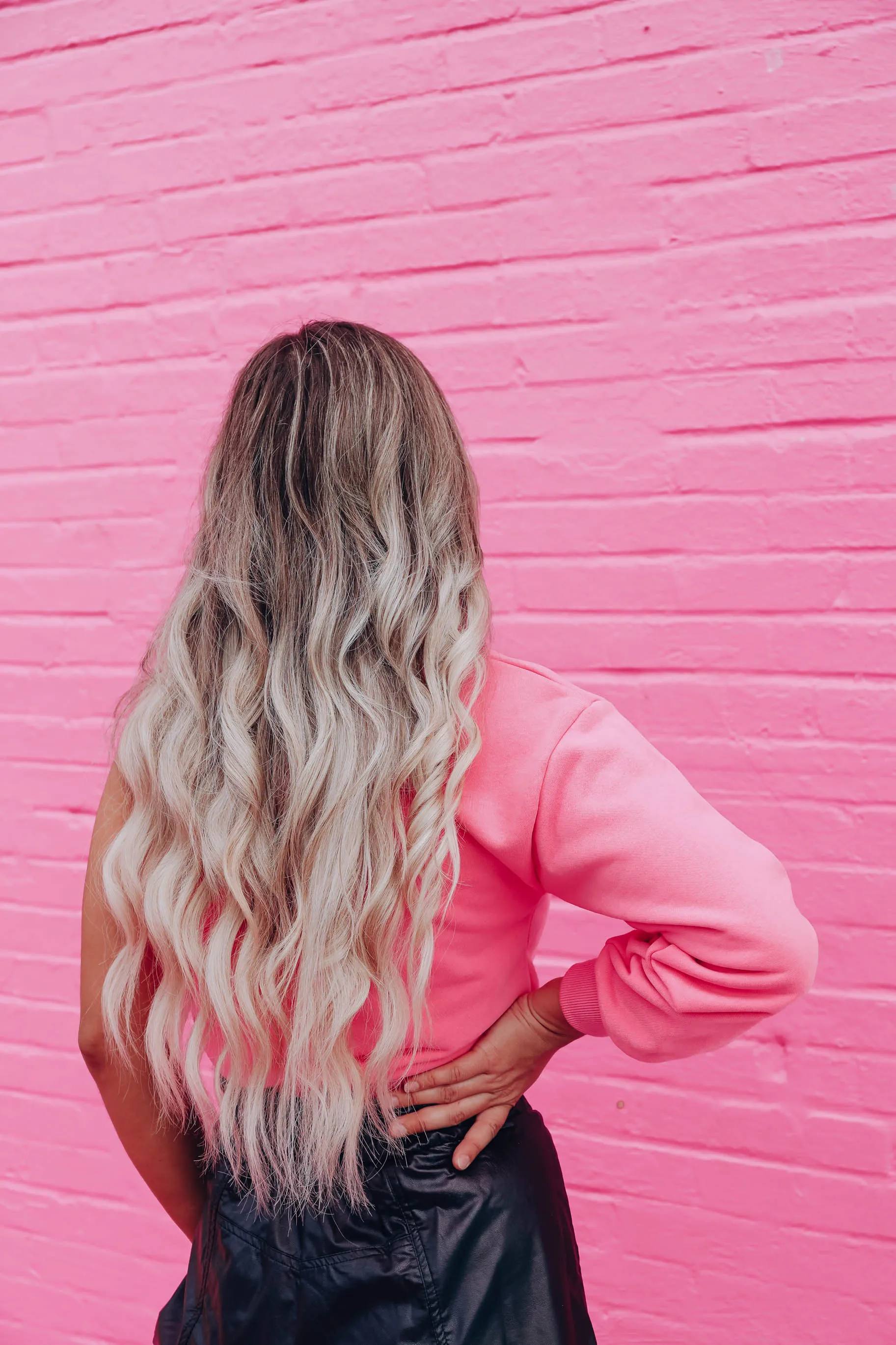 Odyssey One Shoulder Sweat Shirt-Pink