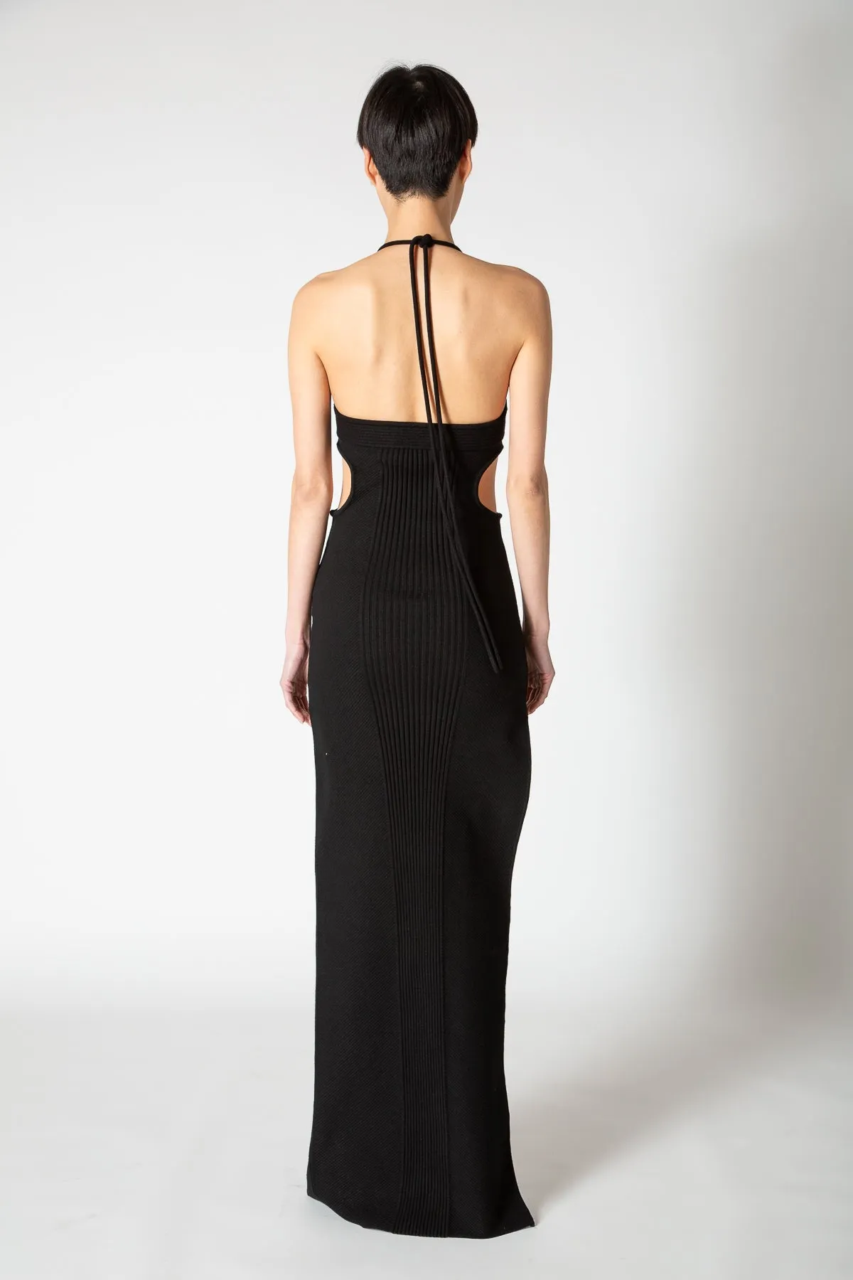 OFF-WHITE | CUT OUT HALTER DRESS