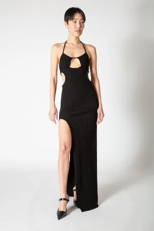 OFF-WHITE | CUT OUT HALTER DRESS