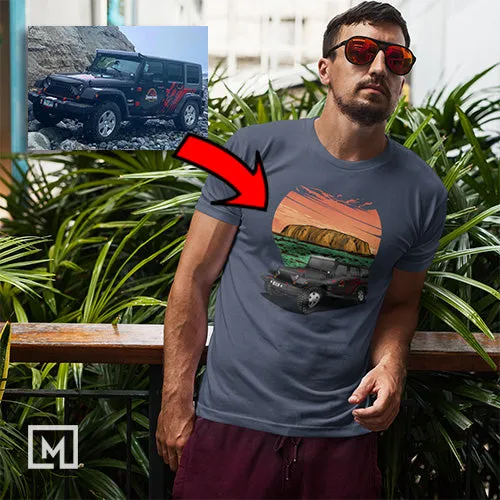 Offroad | Custom Print for Men | Fitted T-shirt