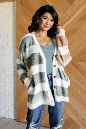 Ombre Striped Cardigan