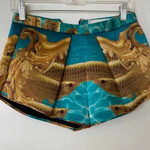 *ONE OF A KIND* Katie Eary Blue Sea Shorts - fish