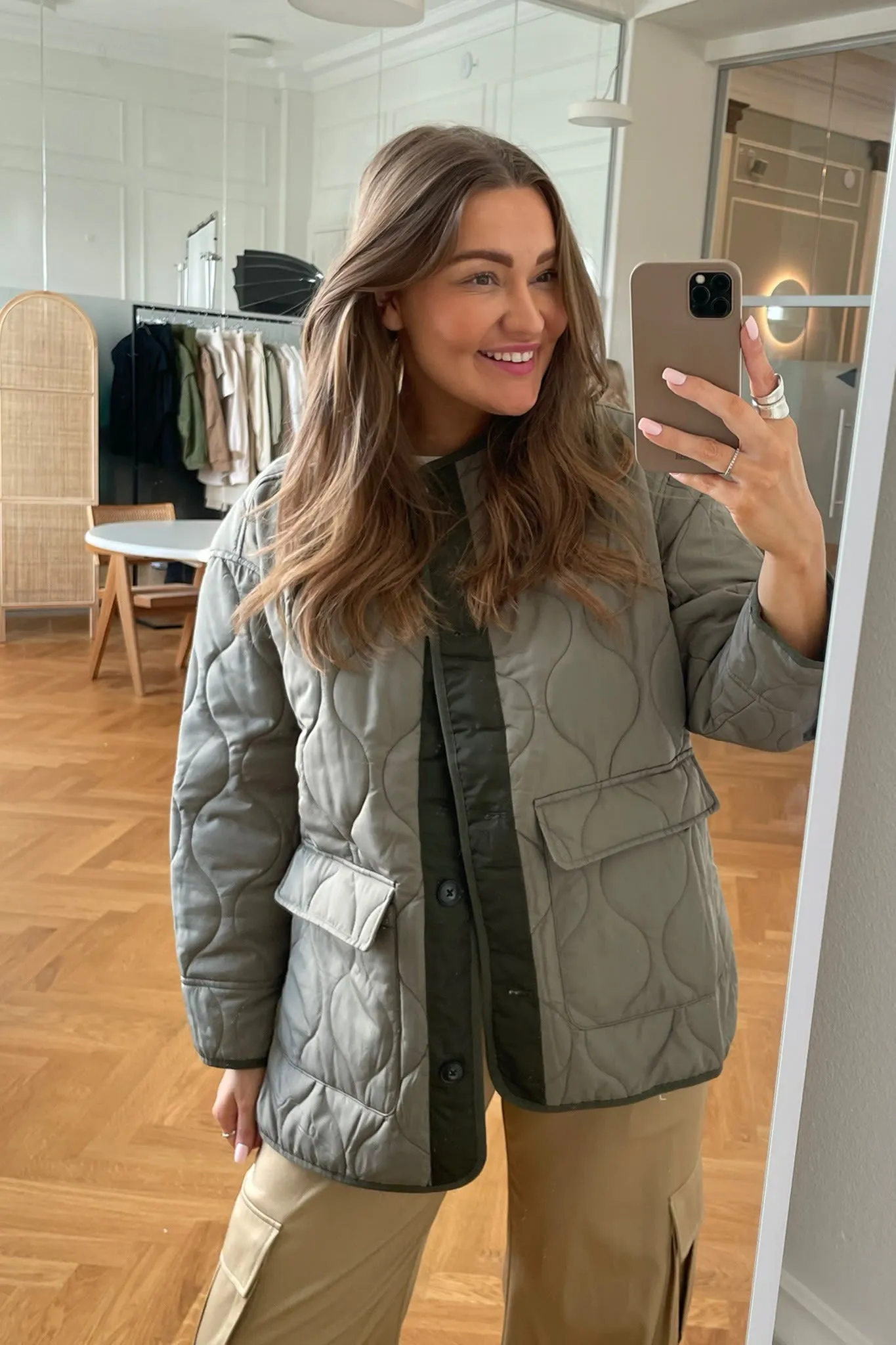 ONLCharlee Oversized Jakke - Mørkegrøn