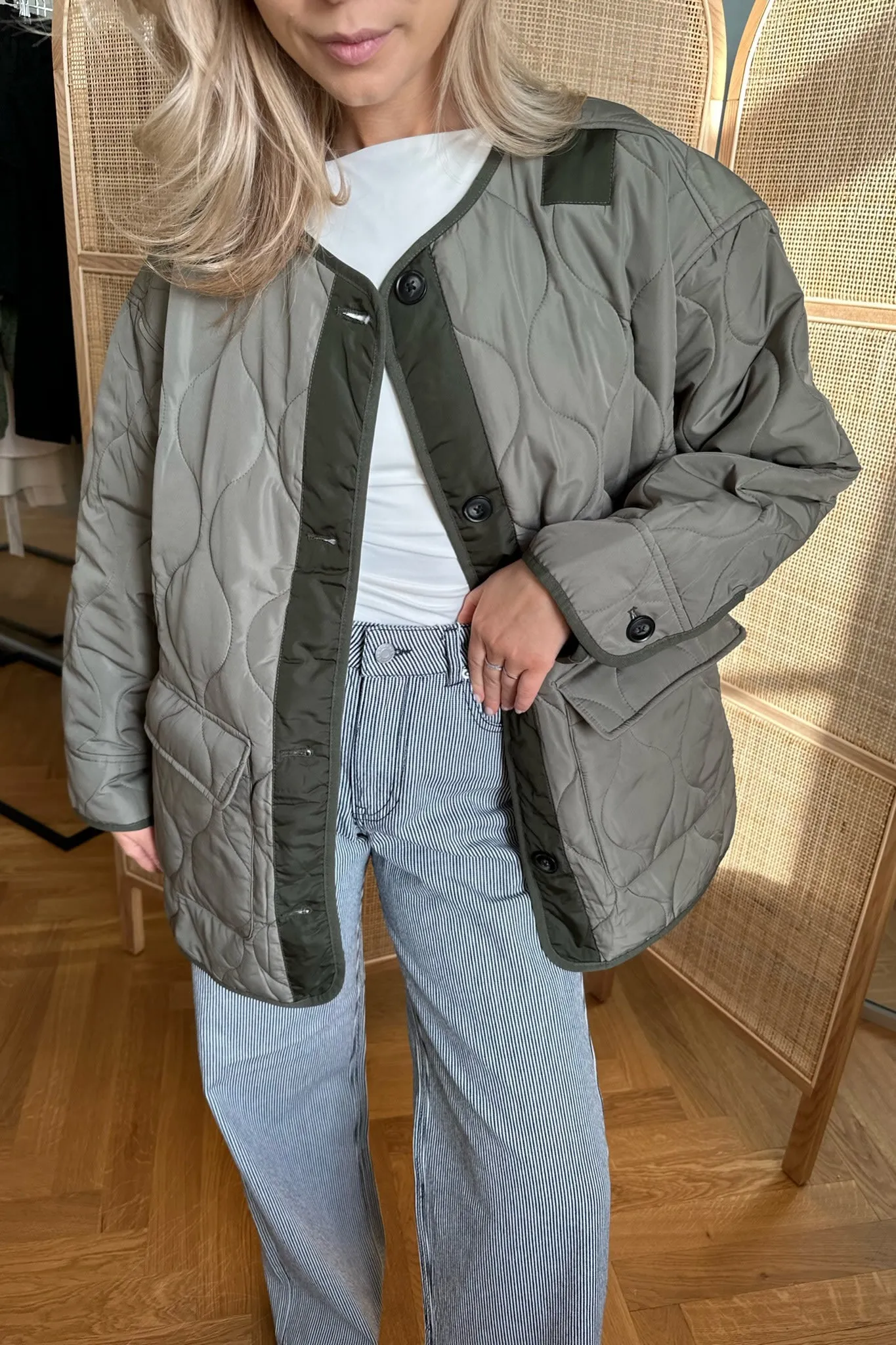 ONLCharlee Oversized Jakke - Mørkegrøn