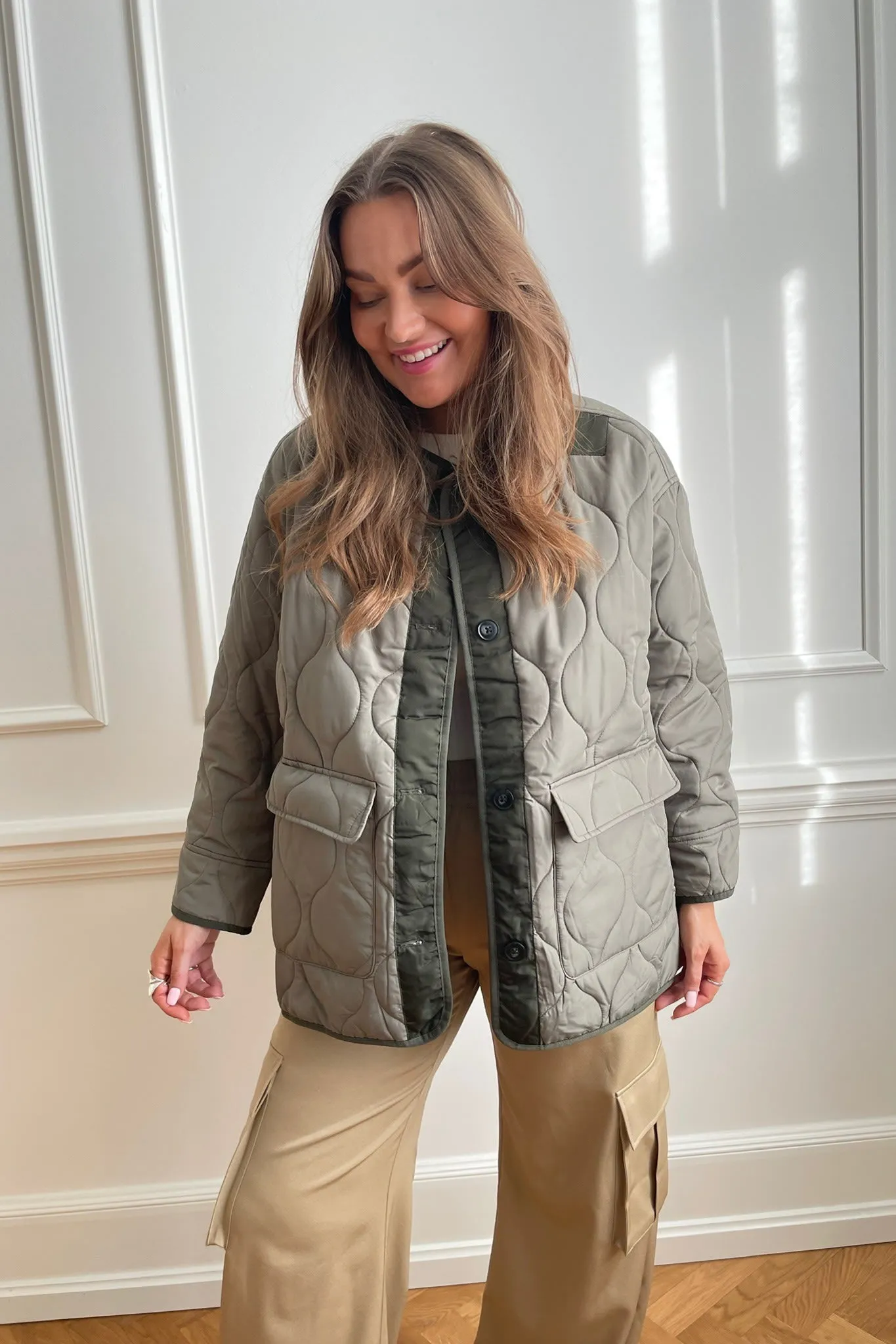 ONLCharlee Oversized Jakke - Mørkegrøn