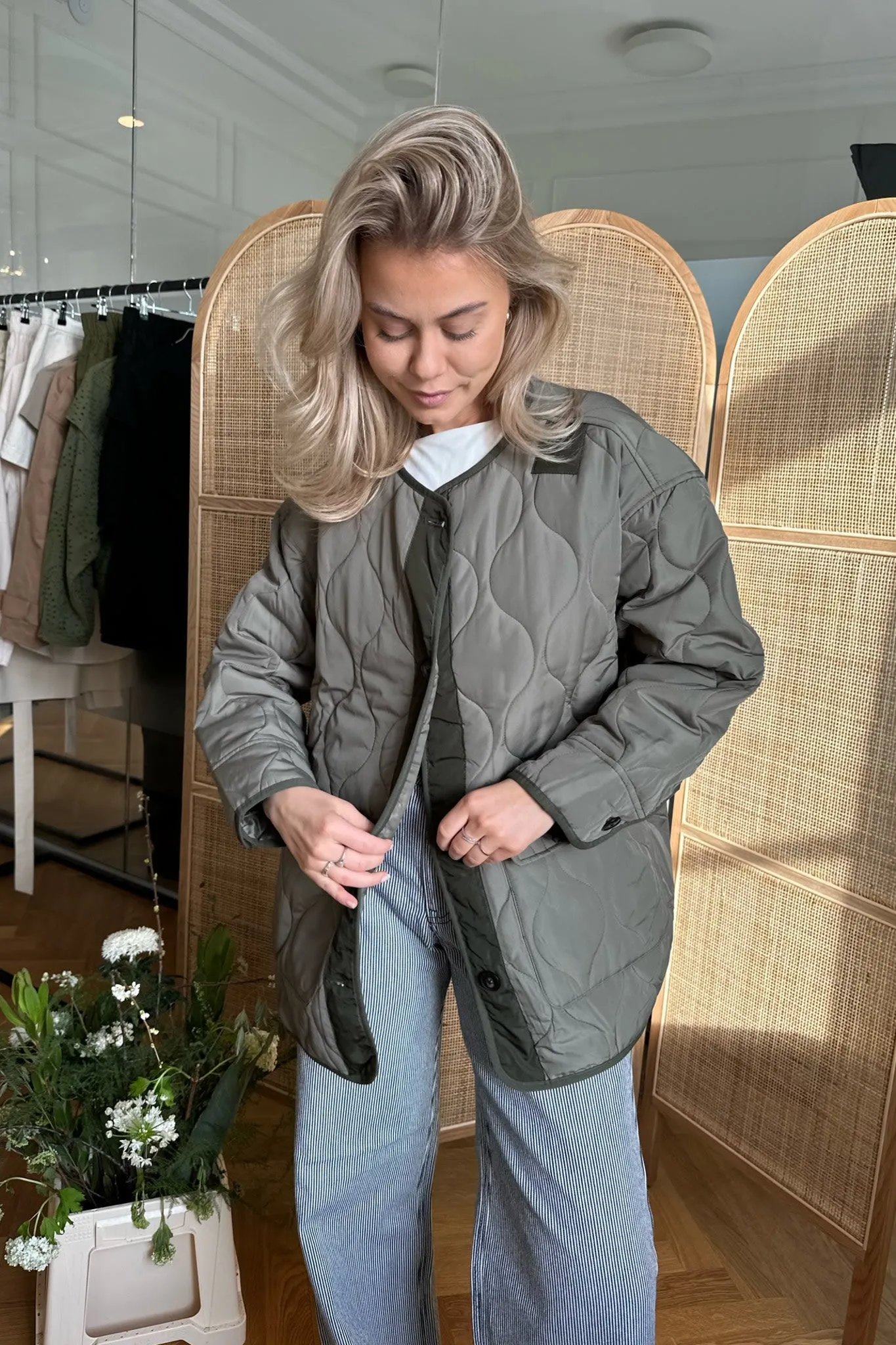 ONLCharlee Oversized Jakke - Mørkegrøn