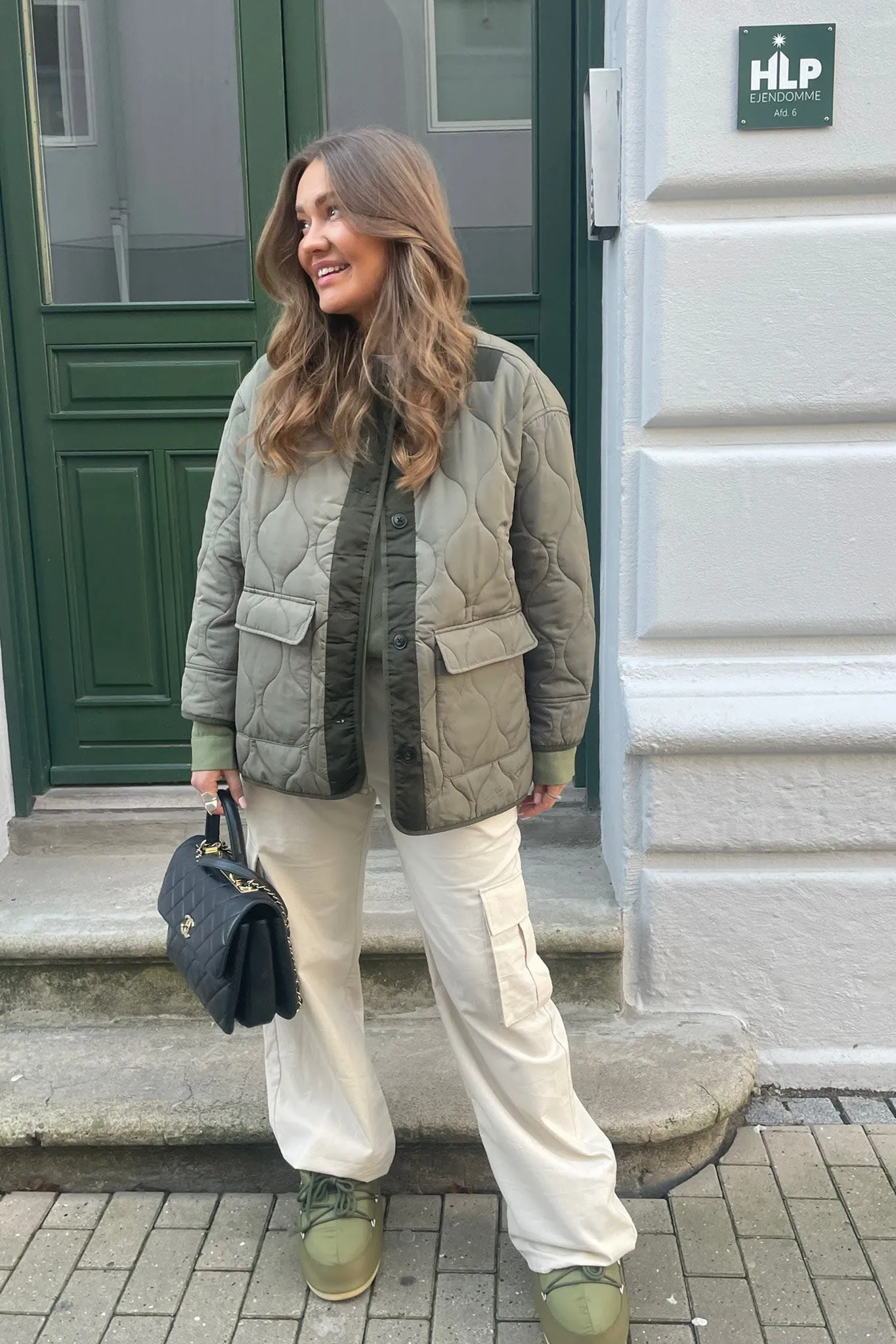 ONLCharlee Oversized Jakke - Mørkegrøn