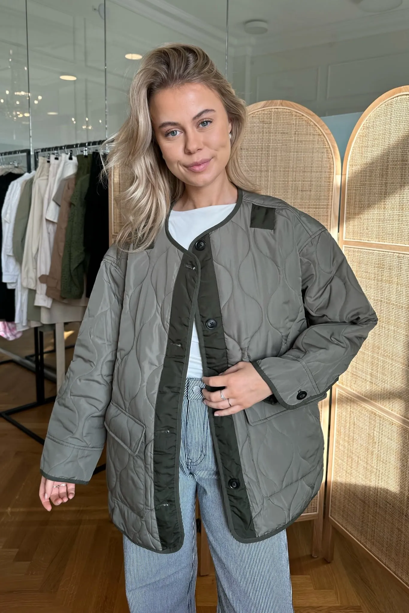 ONLCharlee Oversized Jakke - Mørkegrøn