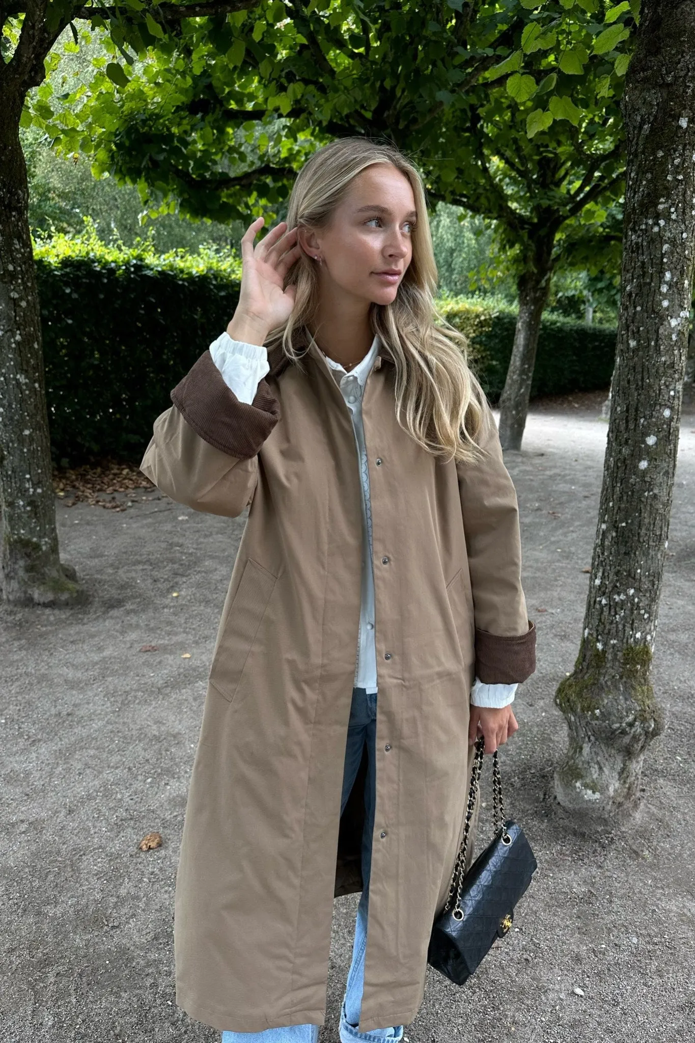 ONLOrchid Trenchcoat - Mørkebrun