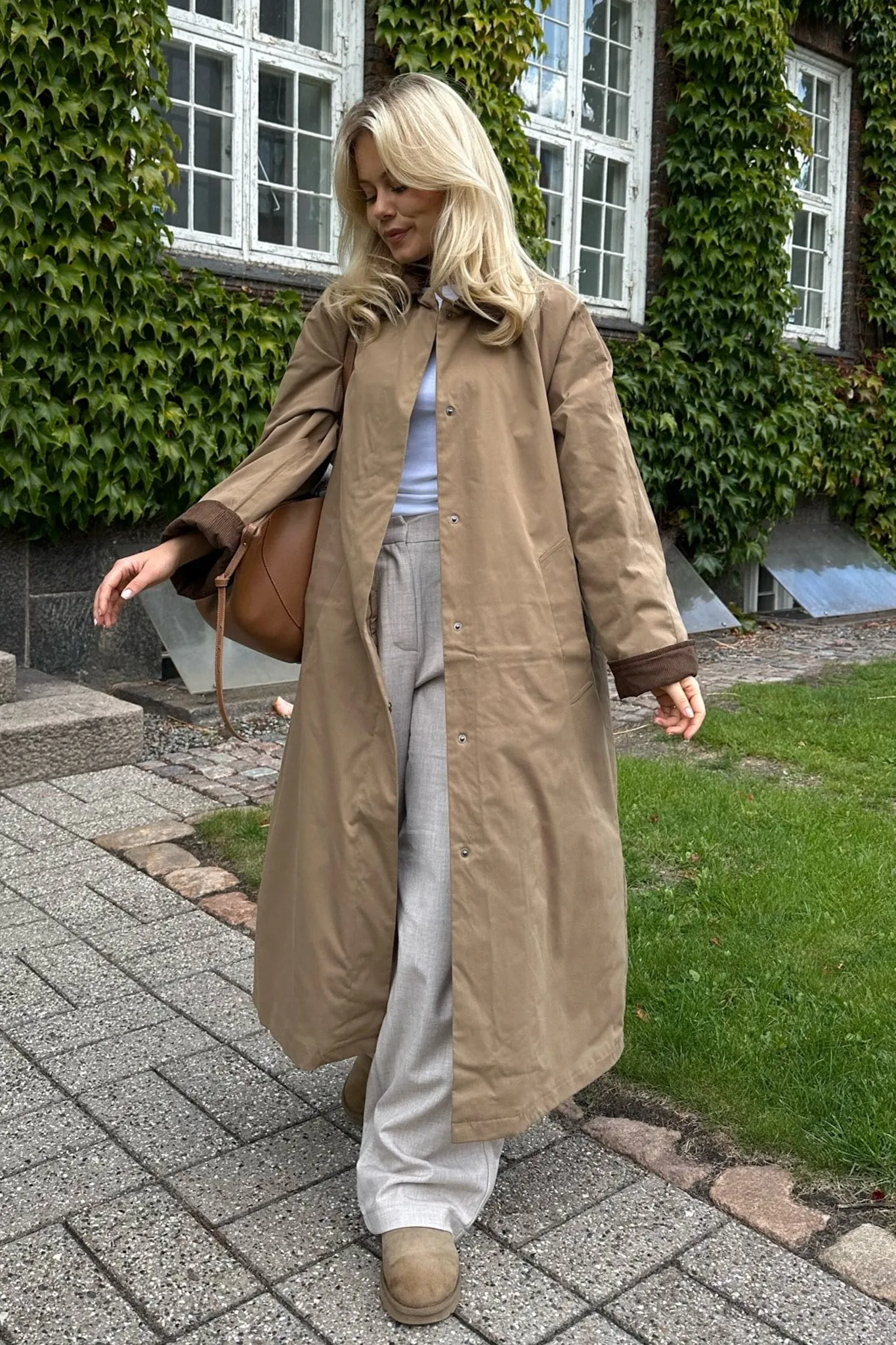 ONLOrchid Trenchcoat - Mørkebrun