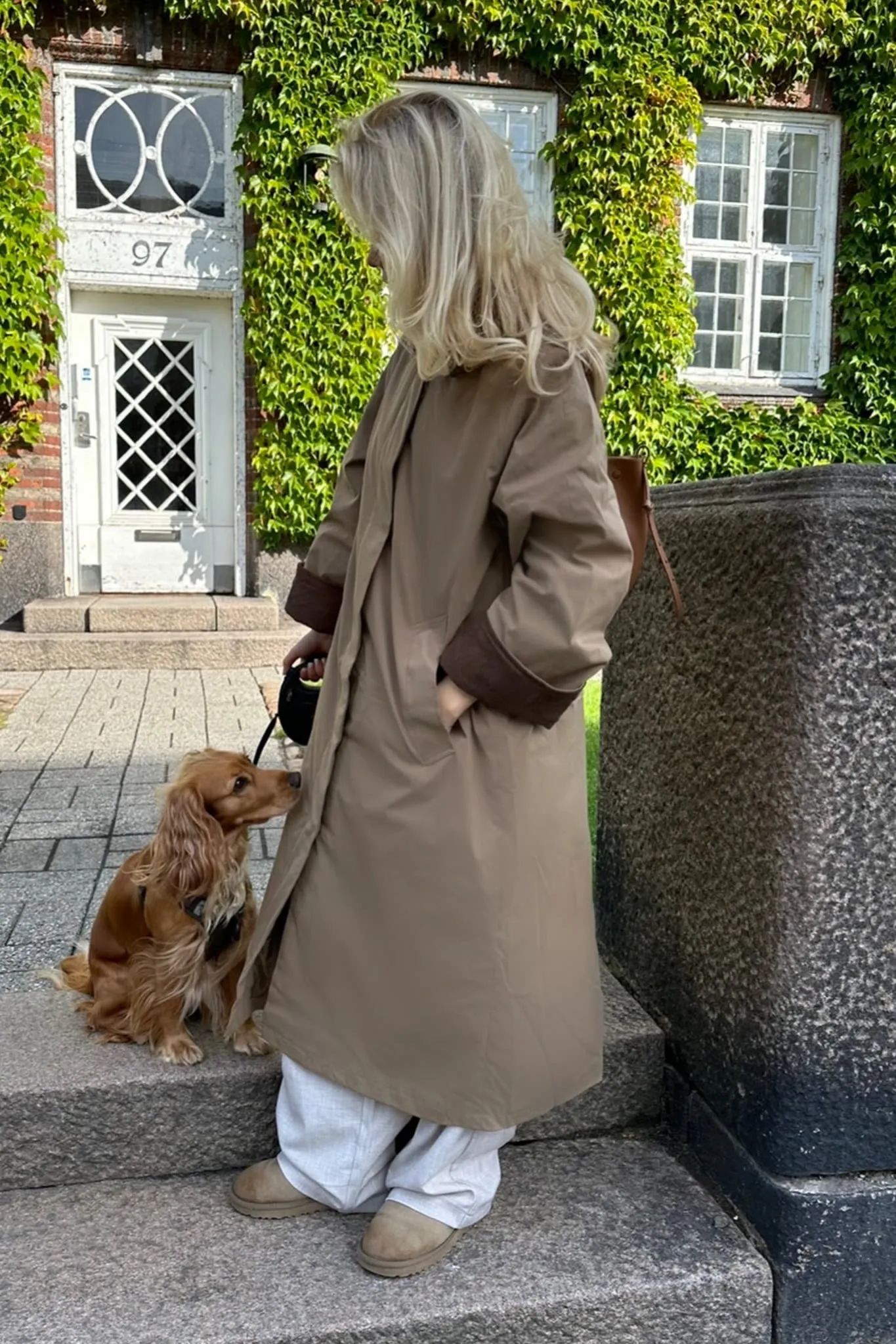 ONLOrchid Trenchcoat - Mørkebrun