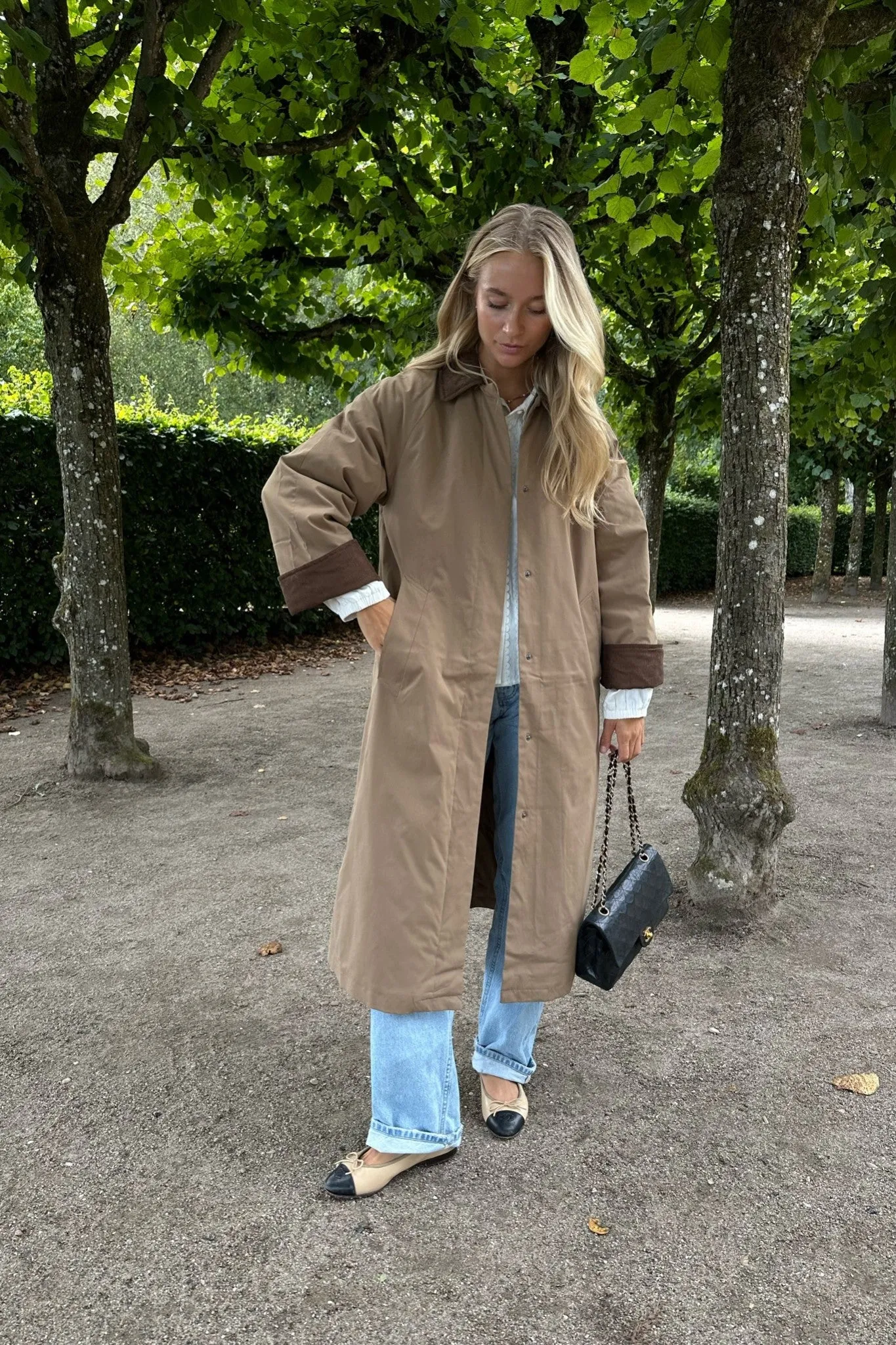 ONLOrchid Trenchcoat - Mørkebrun